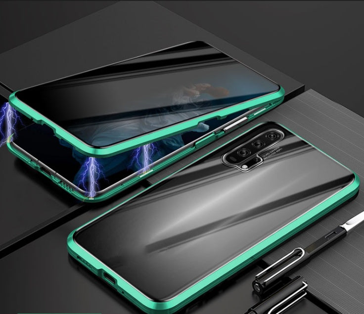 I Phone Case Anti-peep Magnetic Protective Shell Magnetic Privacy Glass Case