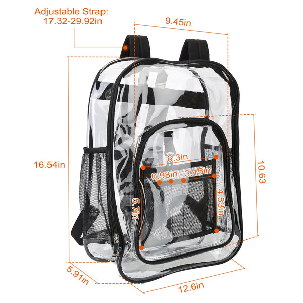 Large Transparent School Bag