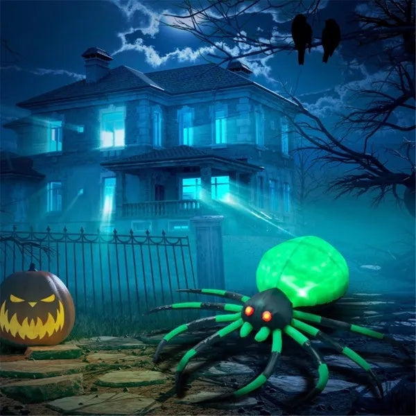 Halloween Decoration Spider with LED Lights