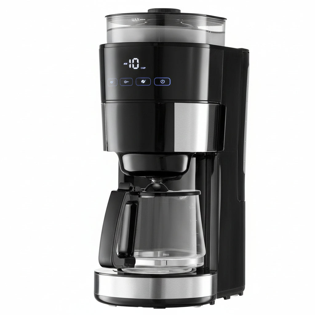 10-Cup Coffee Maker Drip Coffee Machine With 3 Brew Strength Control