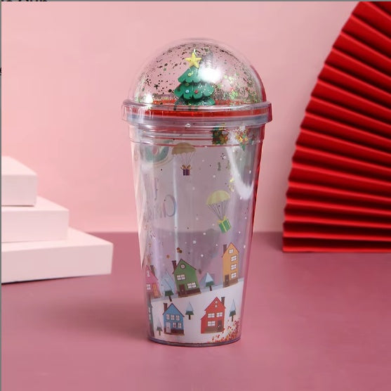 Christmas Theme Water Cup