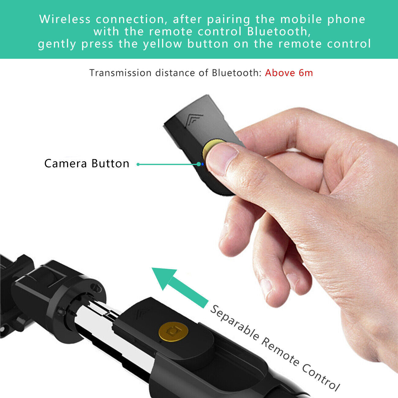 3-in-1 Universal Selfe Sick Tripod Stand For Cell Phone With Bluetooth Remote