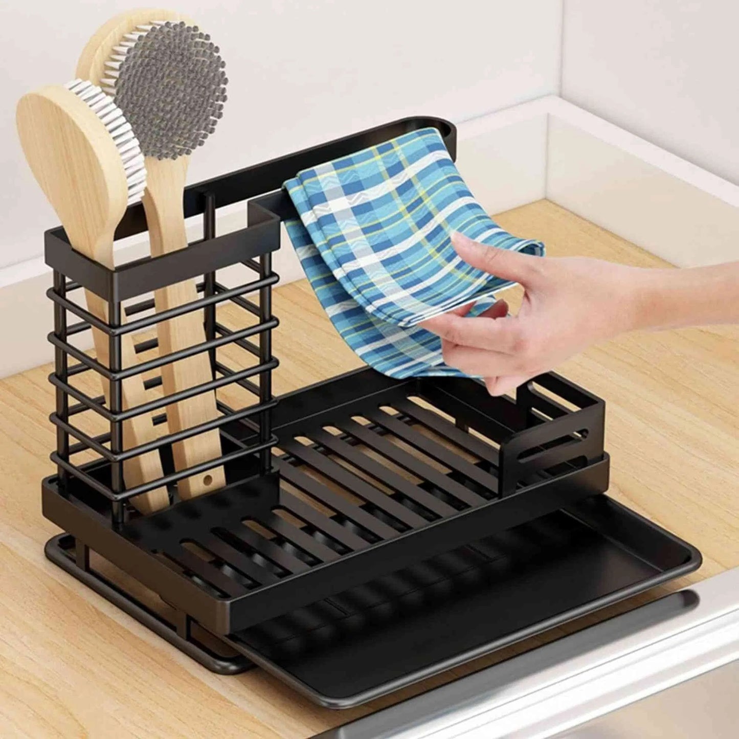 Kitchen Caddy Sink Organizer, Stainless Steel Sink Caddy Sponge Holder For Kitchen Sink
