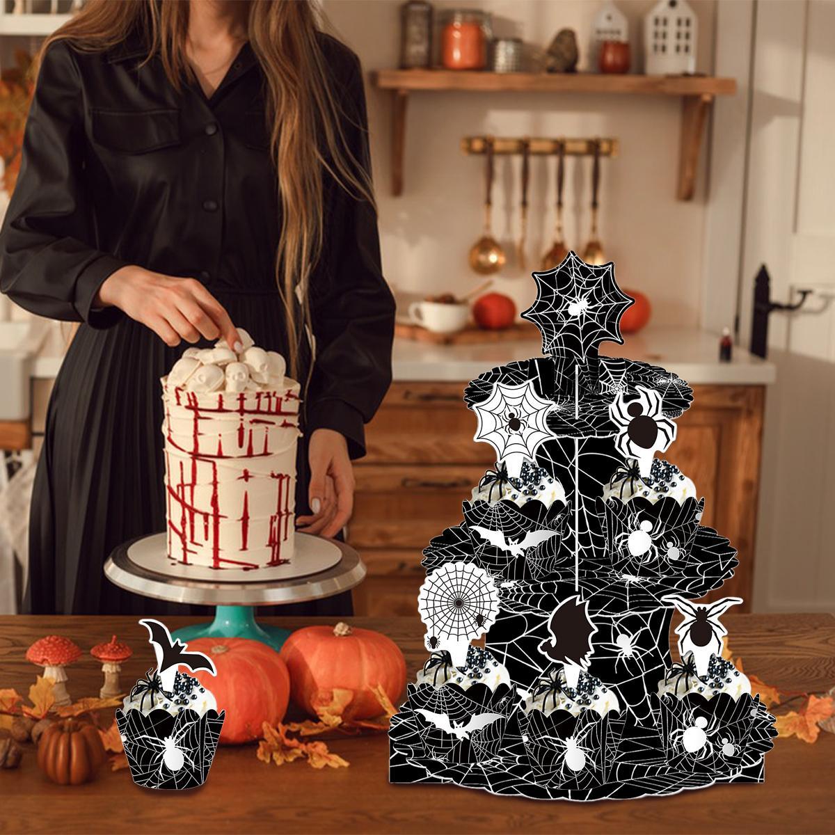 Party Spider Web Cake Stand To Enhance The Atmosphere Of Halloween Party