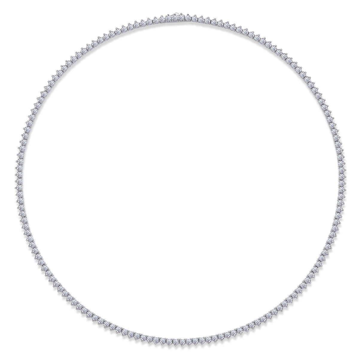 Solitude Luxury Fashion Set Mossanite Diamond S925 Silver Necklace Rivaling Natural Diamonds