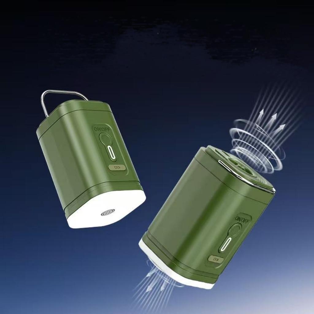 2026 Portable Air Pump With Retractable Keychain And Three-Level Adjustable Light For Quick Inflation And Pumping,Ideal For Camping, Travel, And Home Storage.