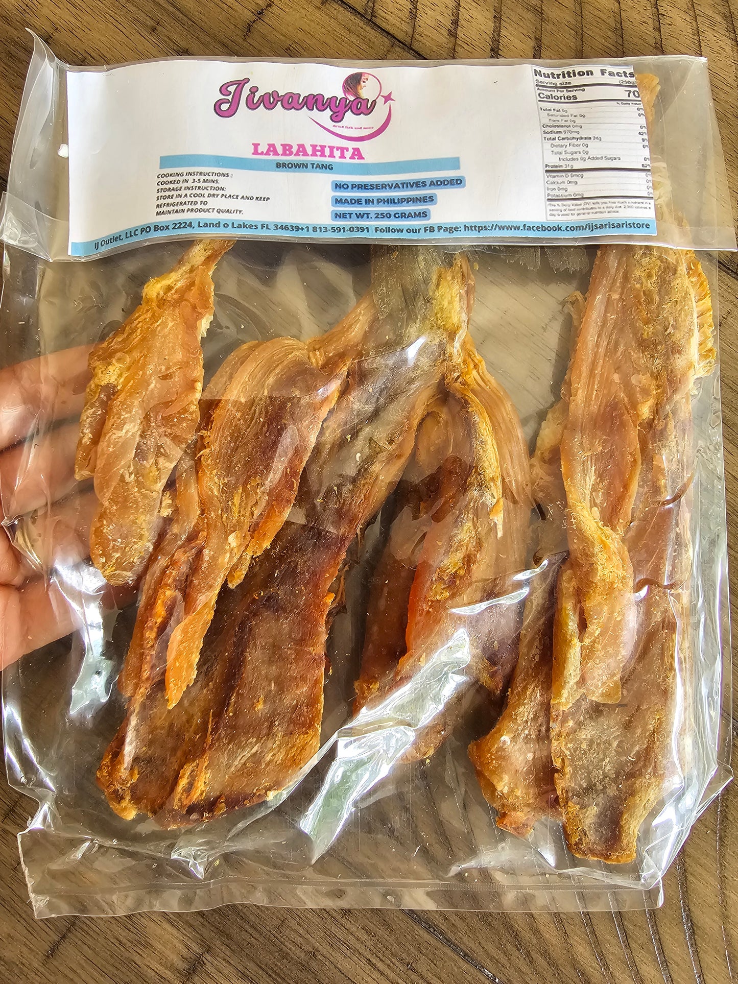 Jivanya Dried Labahita - Surgeon Fish - 200g