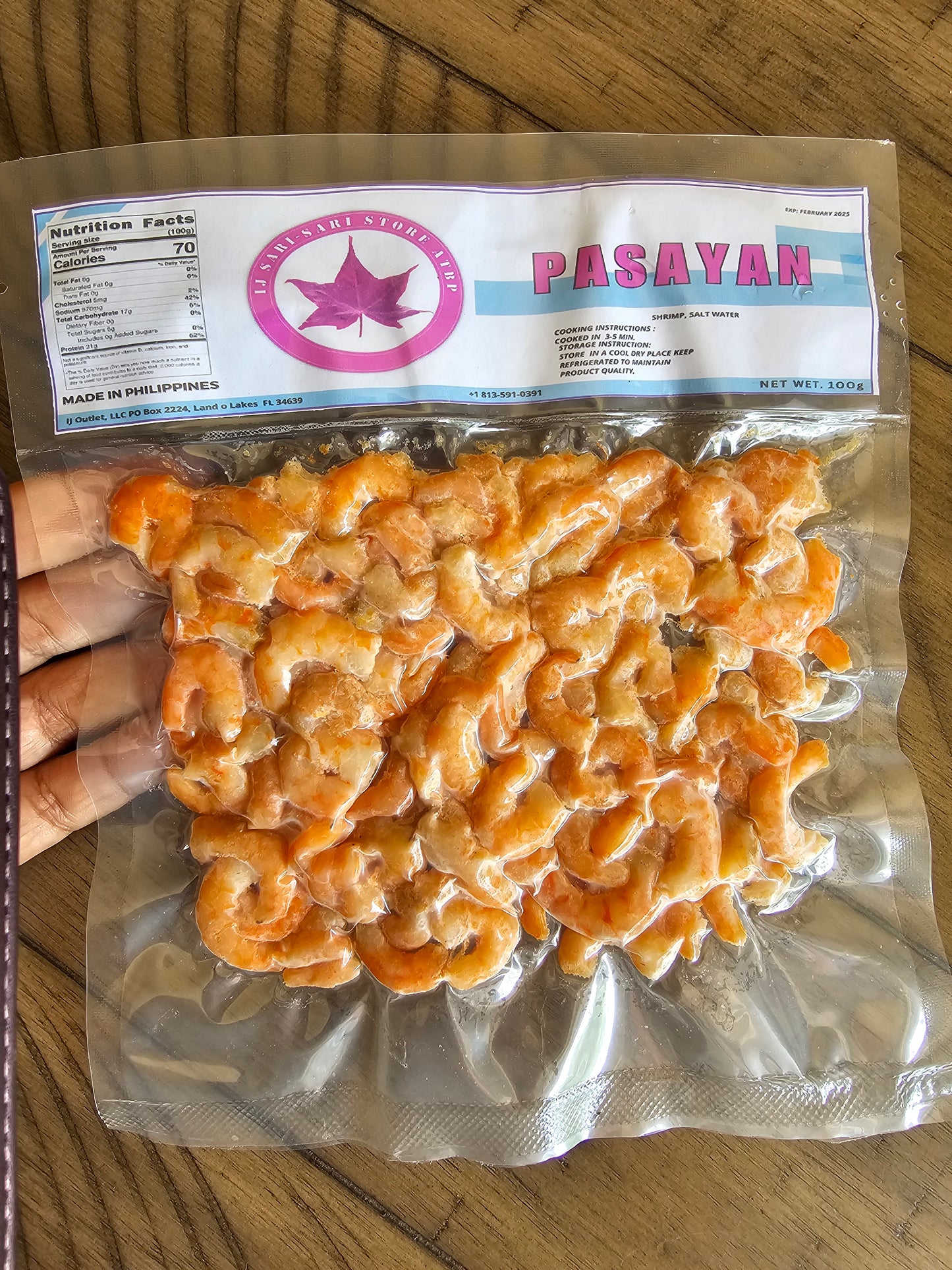 Jivanya Dried Pasayan (Shrimp)