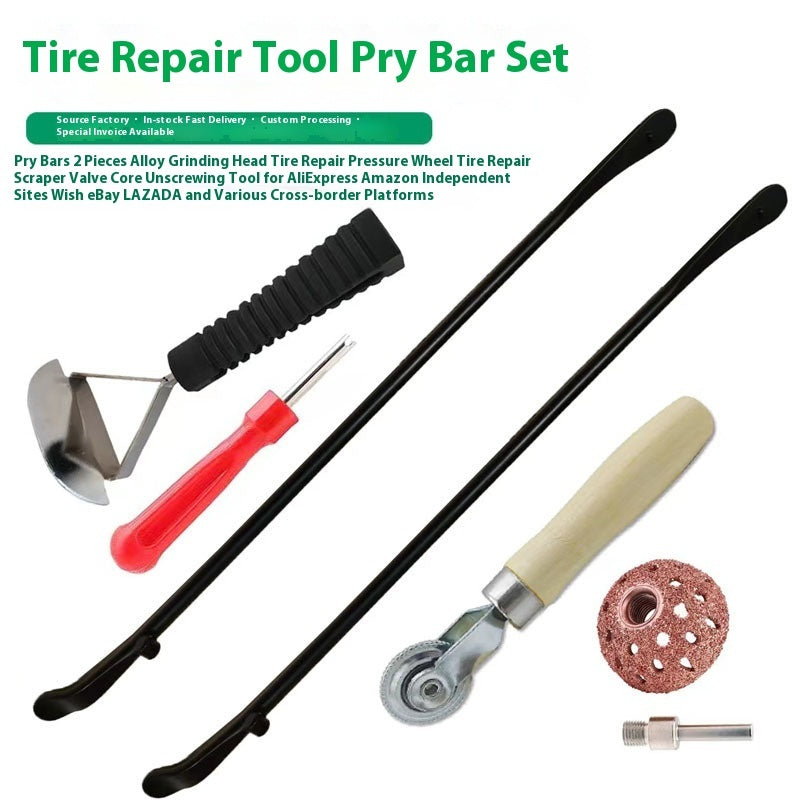 Tire Changer Tool Wrecking Bar Tire Repair Solid Black Wrecking Bar