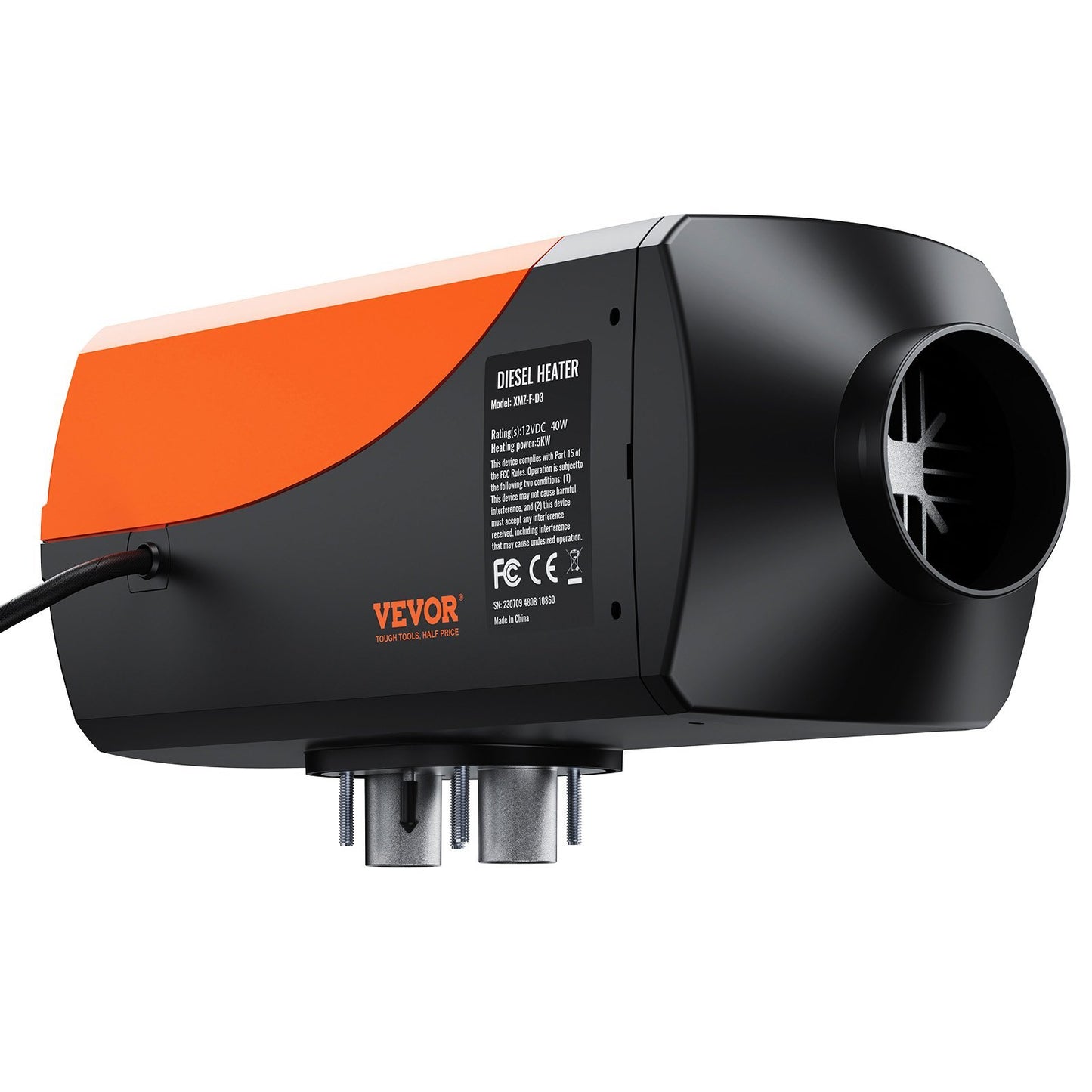 Bluetooth App Control Diesel Air Heater, 12V 5KW Diesel Heater With Automatic Altitude Adjustment, Remote Control And LCD, Diesel Parking Heater For RV Trailer Camper Van Boat And Indoors