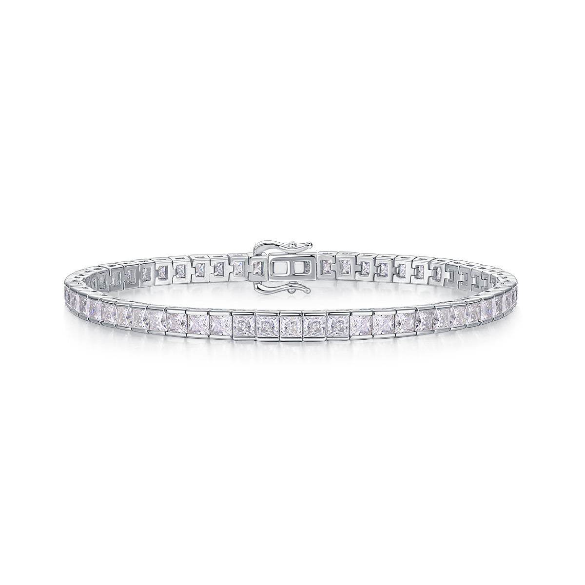Time Tunnel Luxury Fashion Moissanite Diamond S925 Silver Bracelet Comparable To Natural Diamonds