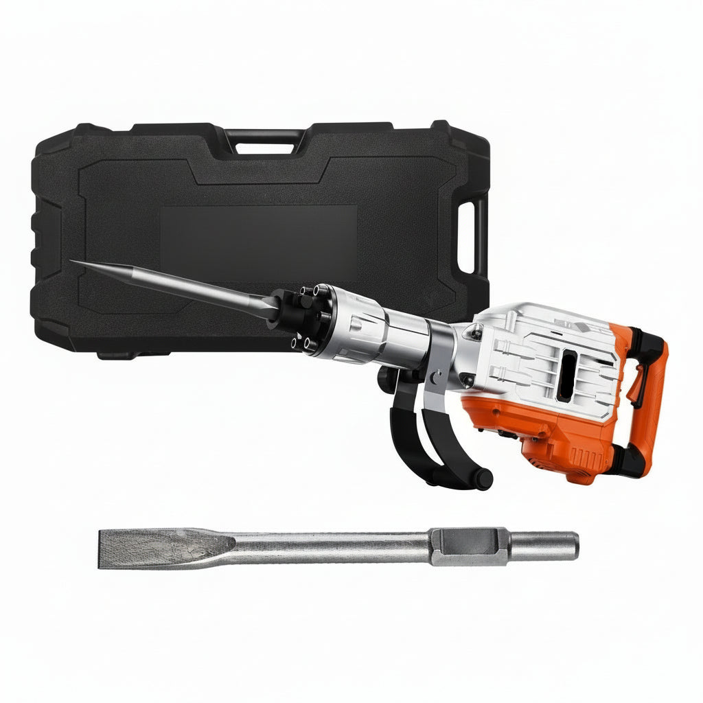 Demolition Jack Hammer Concrete Breaker 3500W Electric Hammer 2 Chisel Bits