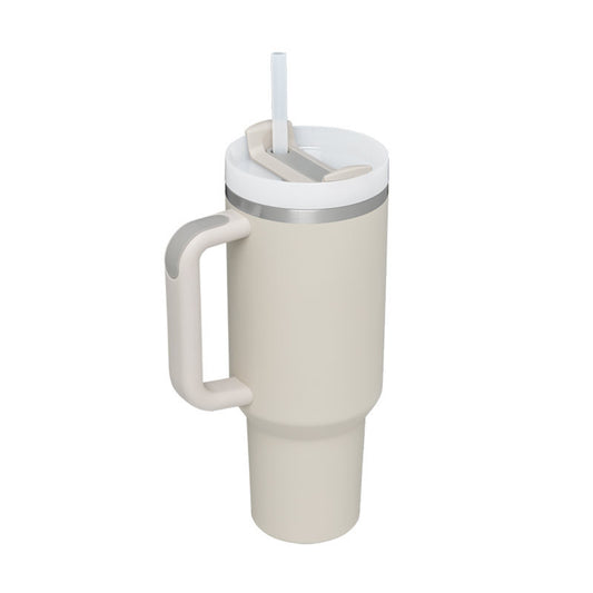 40 Oz Tumbler With Handle Straw Insulated, Stainless Steel Spill Proof Vacuum Coffee Cup Tumbler With Lid Tapered Mug Gifts  Suitable For Car Gym Office Travel