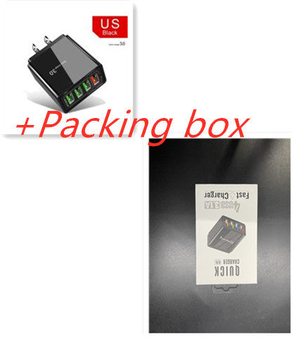 4USB Mobile Phone Charger 3A Charging Head