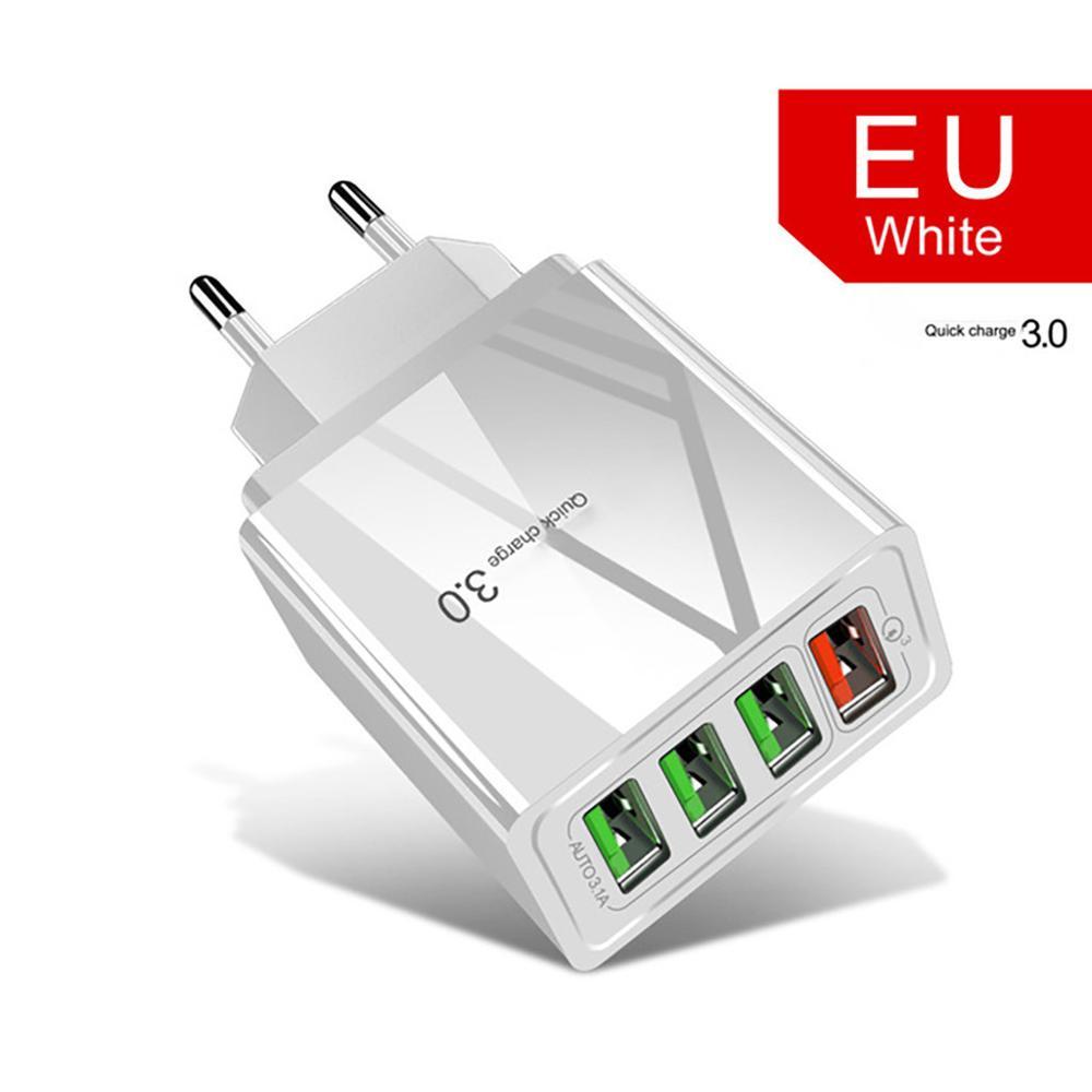 4USB Mobile Phone Charger 3A Charging Head