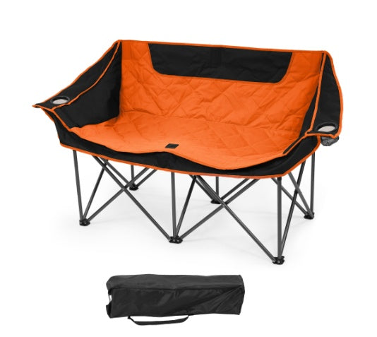 Only Supports Self Pickup Outdoor Camping Chair, Oversized Recliner With Armrests, Cup Holder And Carrying Bag, Outdoor Heavy Duty Folding Chair
