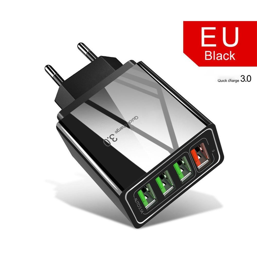 4USB Mobile Phone Charger 3A Charging Head