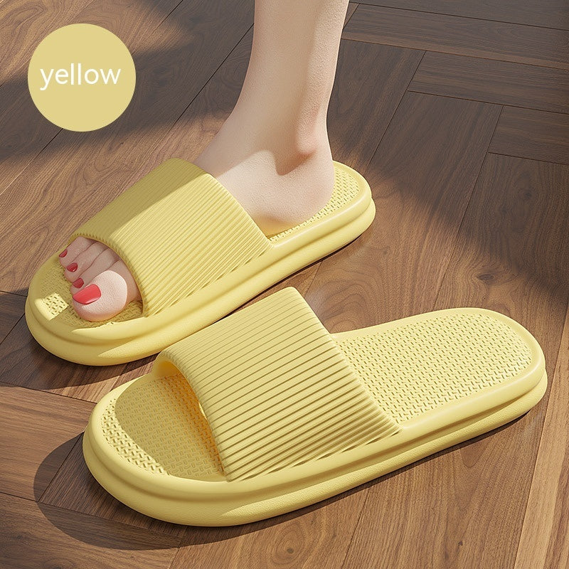 Spring Color Slippers For Women Men Soft Anti-slip Floor Bathroom Slippers Solid House Shoes