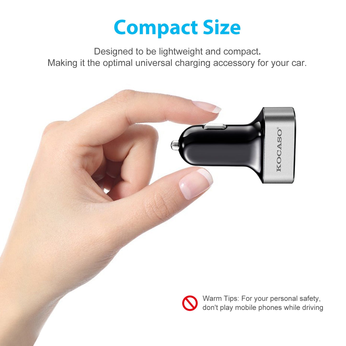 1Pc 3Port USB Car Charger 30W 5.5A