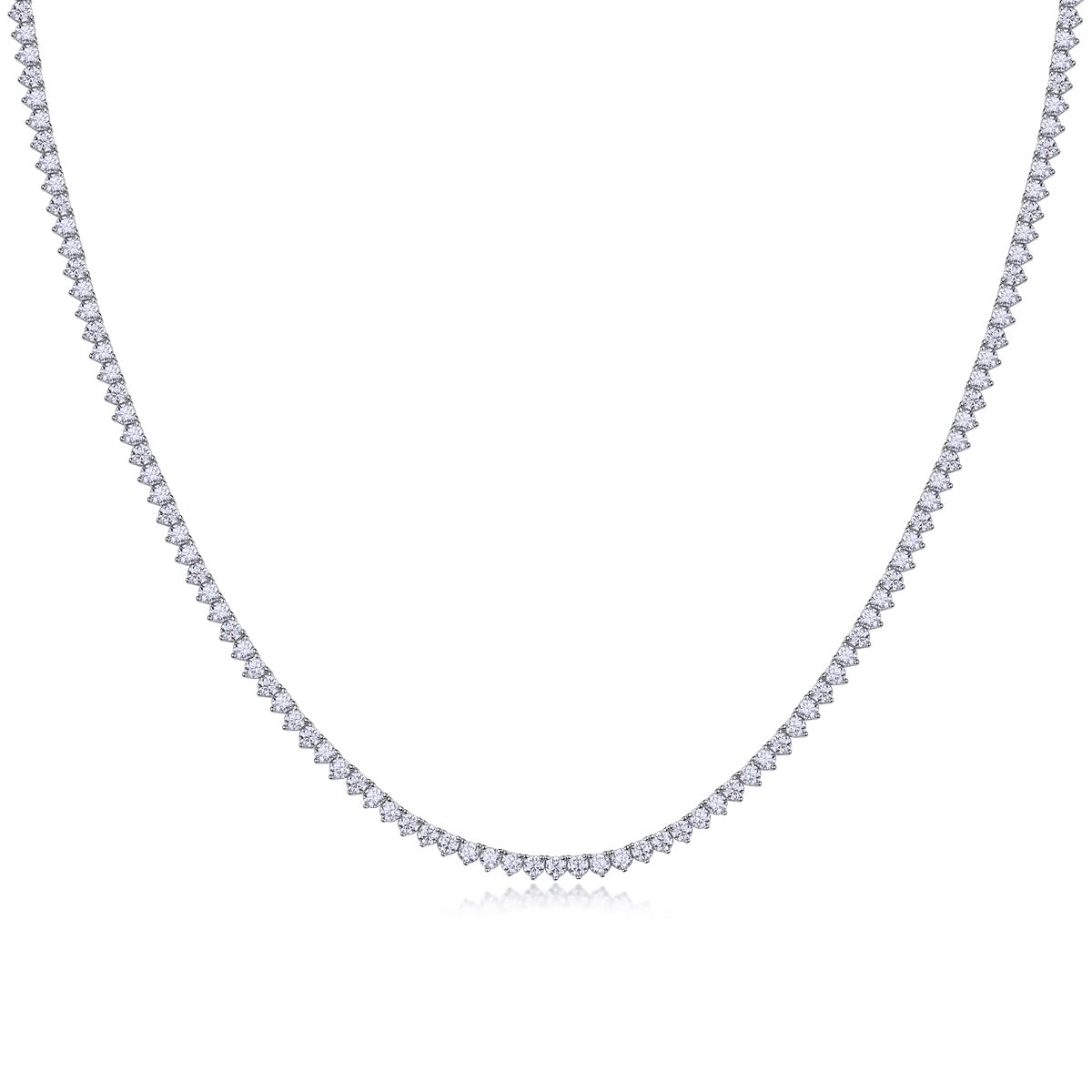 Solitude Luxury Fashion Set Mossanite Diamond S925 Silver Necklace Rivaling Natural Diamonds