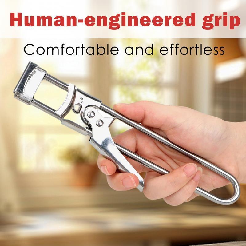 Multifunctional Adjustable Can Jar Opener Opener For Weak Hands, Stainless Steel Jar Lid Opener Bottle Opener Tool For Seniors With Arthritis Stainless Steel Multi Kitchen Portable Metal Utensils Gl