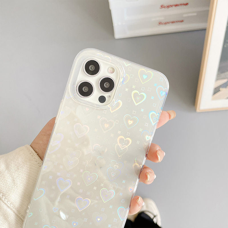 Colorful Love For Double-sided Coated Silicone Phone Case
