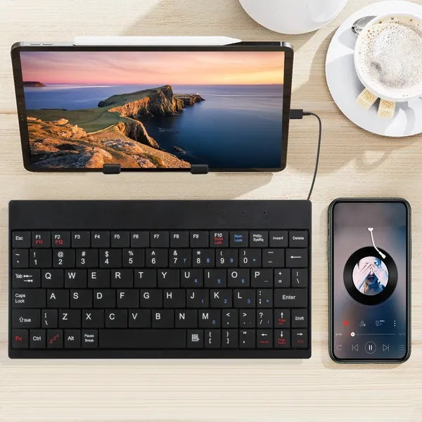 80 Keys Wired Keyboard Mini USB Connector Keyboard Portable Durable Keyboard With Carry Bag