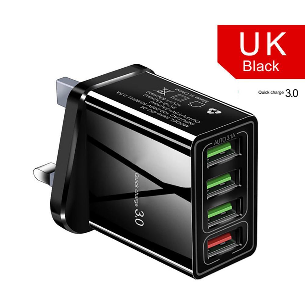 4USB Mobile Phone Charger 3A Charging Head