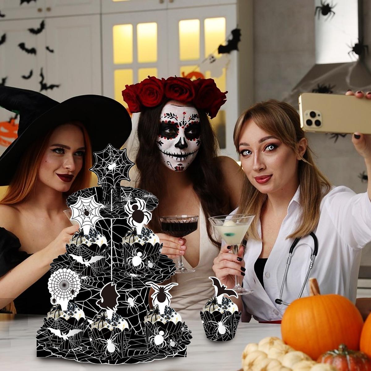 Party Spider Web Cake Stand To Enhance The Atmosphere Of Halloween Party