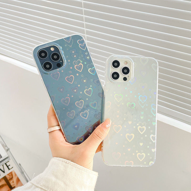 Colorful Love For Double-sided Coated Silicone Phone Case