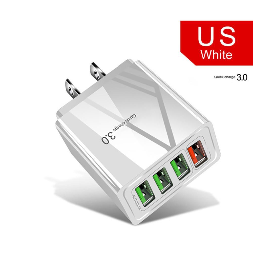 4USB Mobile Phone Charger 3A Charging Head