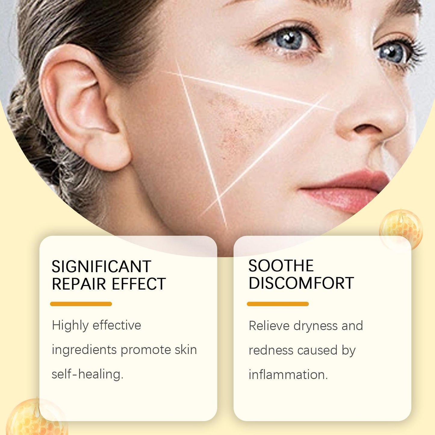 Houkeya Bee Skin Care Cream Gentle Cleansing, Mole Removal, Moisturizing, Soothing Skin Care Cream