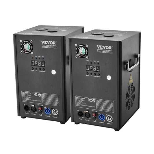 VEVOR Cold  Firework Machinex2 700W 6.6-16.4ft Stage DJ Wedding Event Party