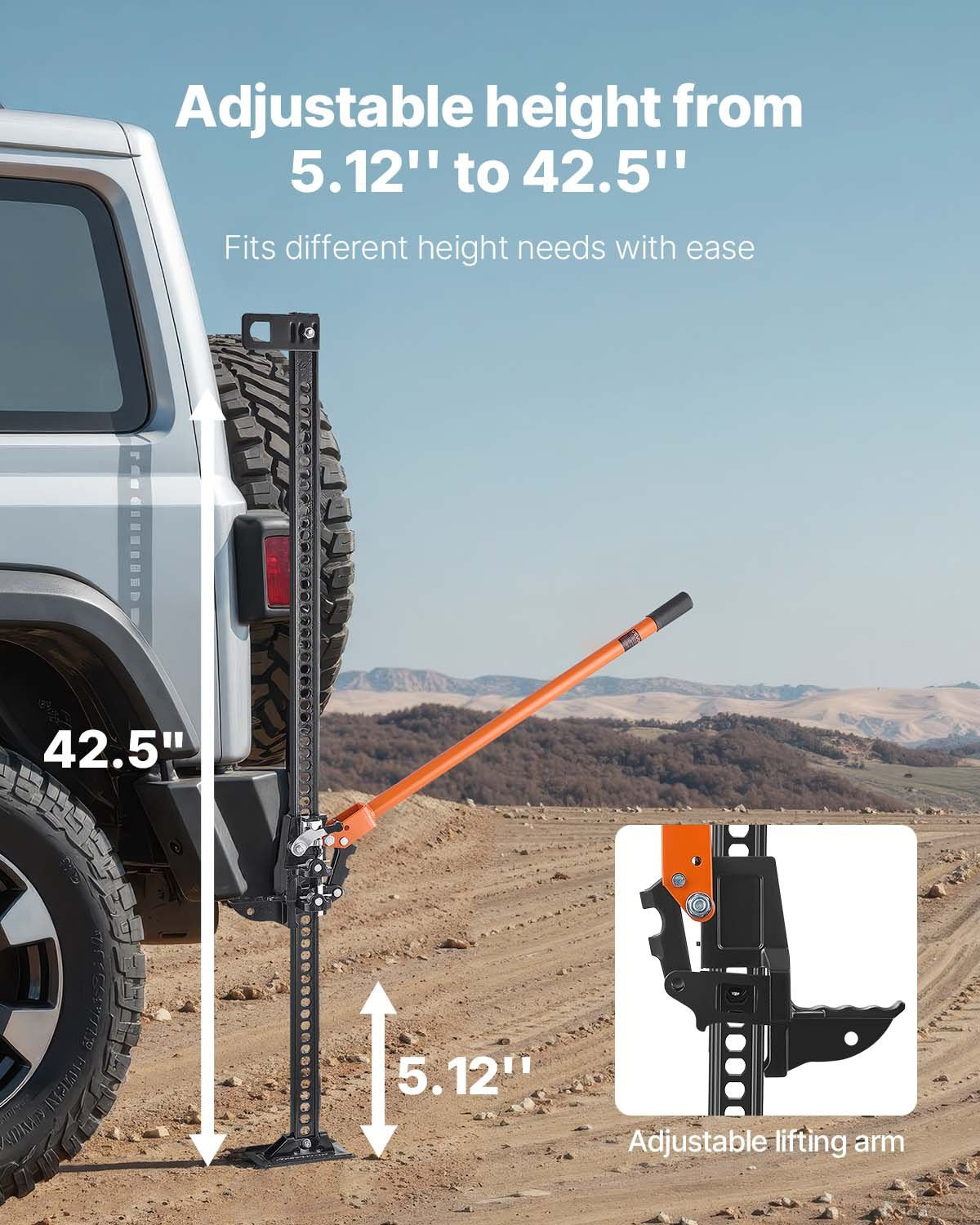 Off Road Farm Jack Hoist 7000 Lbs High Lift Tractor Vehicle's Winch