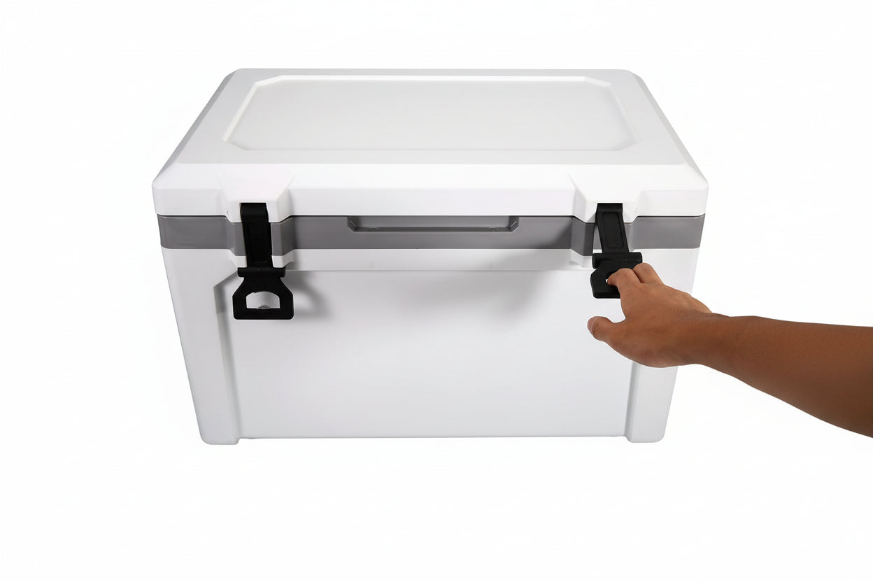 Insulated Portable Cooler, 52 Qt, Holds 50 Cans, Ice Retention Hard Cooler With Heavy Duty Handle, Ice Chest Lunch Box For Camping, Beach, Picnic, Travel, Outdoor, Keeps Cool For Up To 6 Days