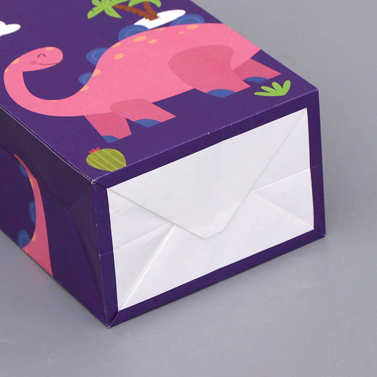 12 Paper Bags Of Little Dinosaurs, 24 Stickers 1 Set