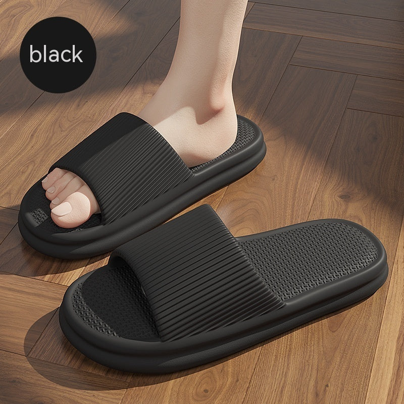 Spring Color Slippers For Women Men Soft Anti-slip Floor Bathroom Slippers Solid House Shoes