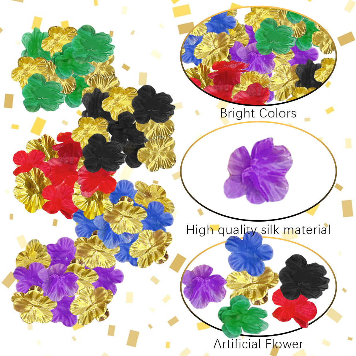 200 Pcs Artificial Silk Rose Petals