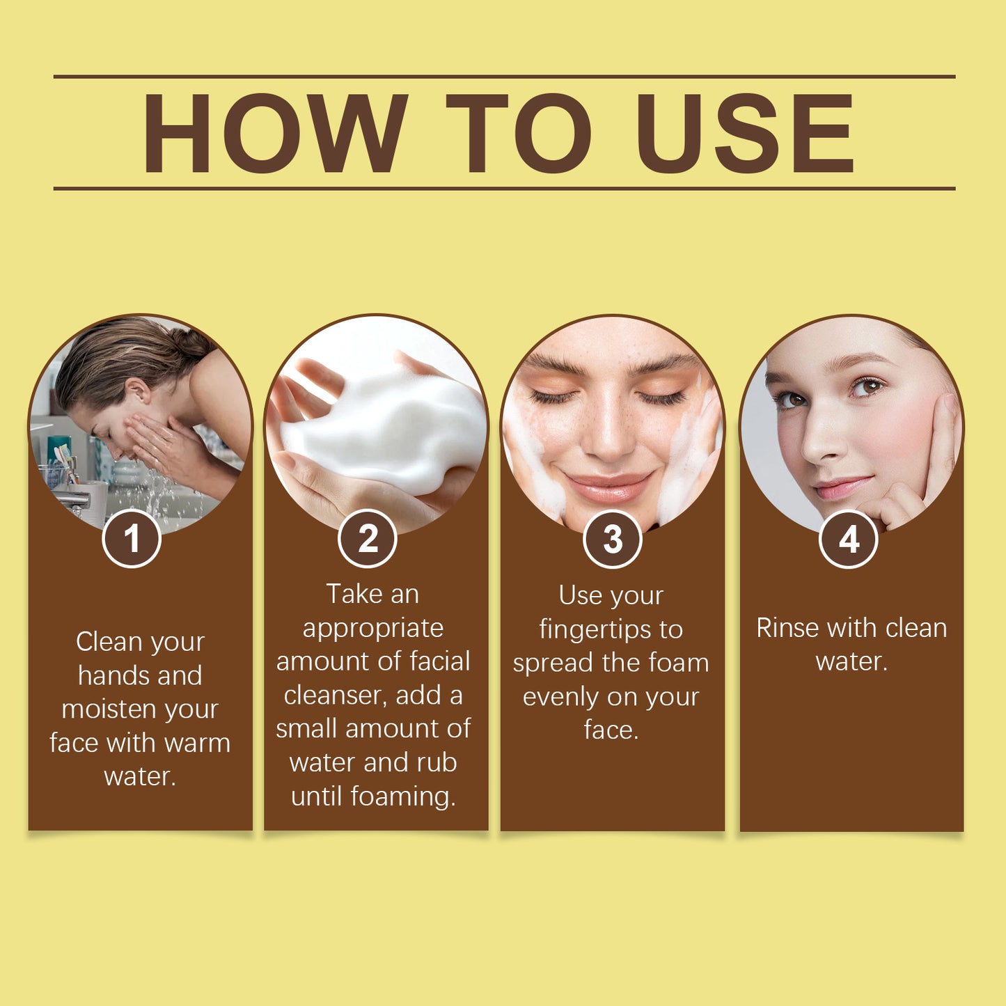 OUHOE Astragalus Cleanser, Gently Cleanses Facial Skin With Refreshing, Moisturizing And Hydrating Facial Cleanser