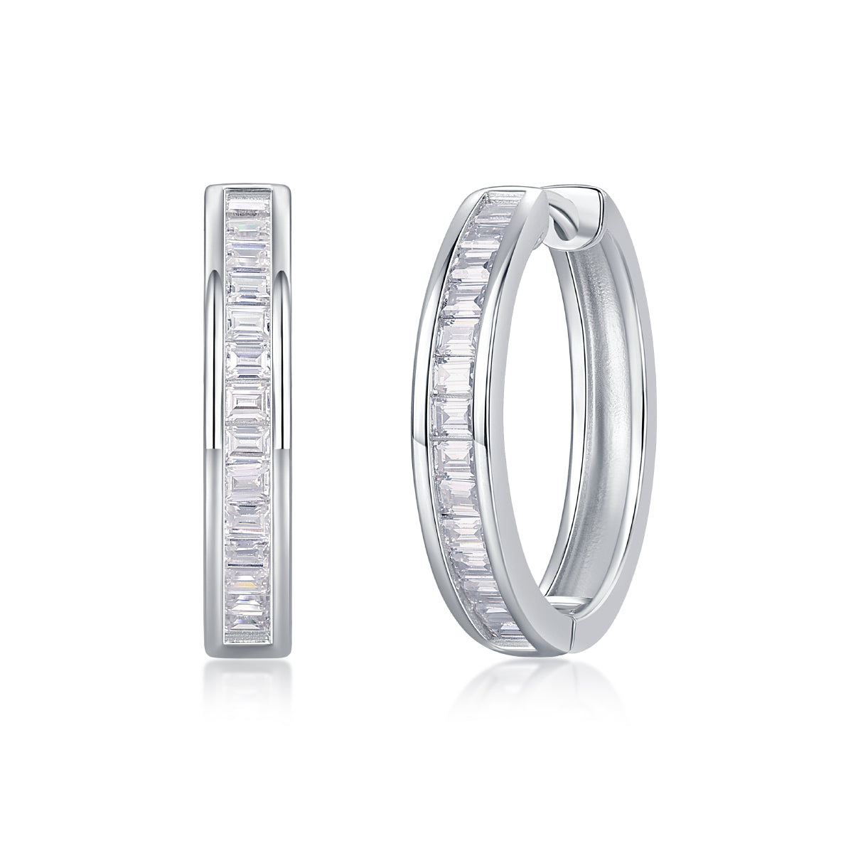 The Dawn Of Luxury Fashion Diamond Earrings Earrings Studded With Mosan Diamond Silver Jewelry