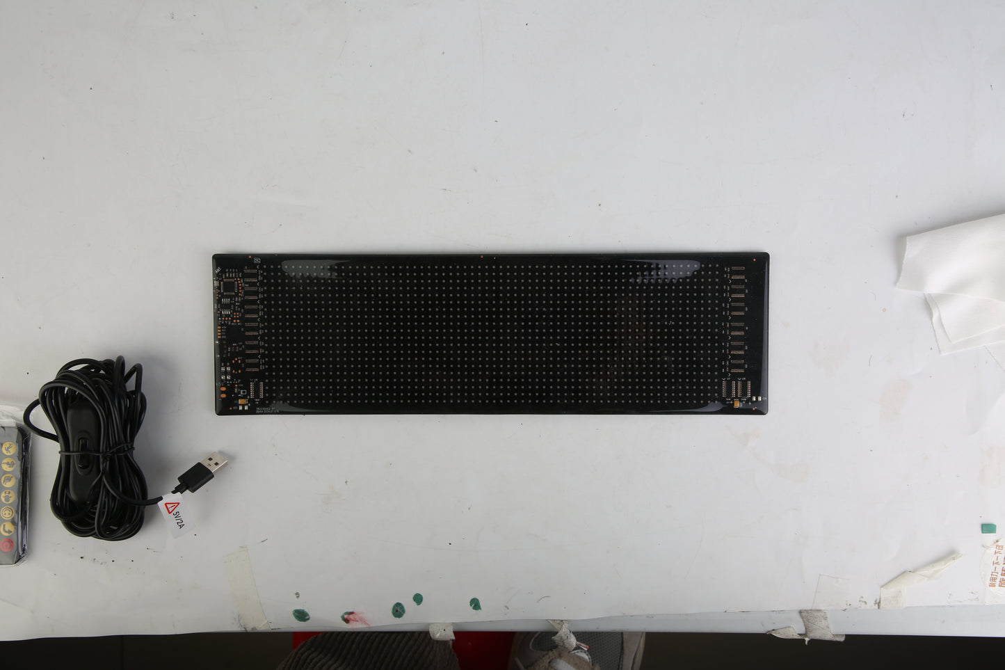 2Pack 16x96 Matrix Devil Eyes Lights For Car Ultra-thin Programmable LED Car Signs With APP Remote Control DIY Design Text Patterns Animations