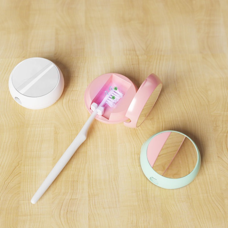 The Toothbrush Sterilization Box Integrates Ultraviolet Sterilization And Drying Functions. Deeply Clean The Toothbrush Head For Complete Oral Health.