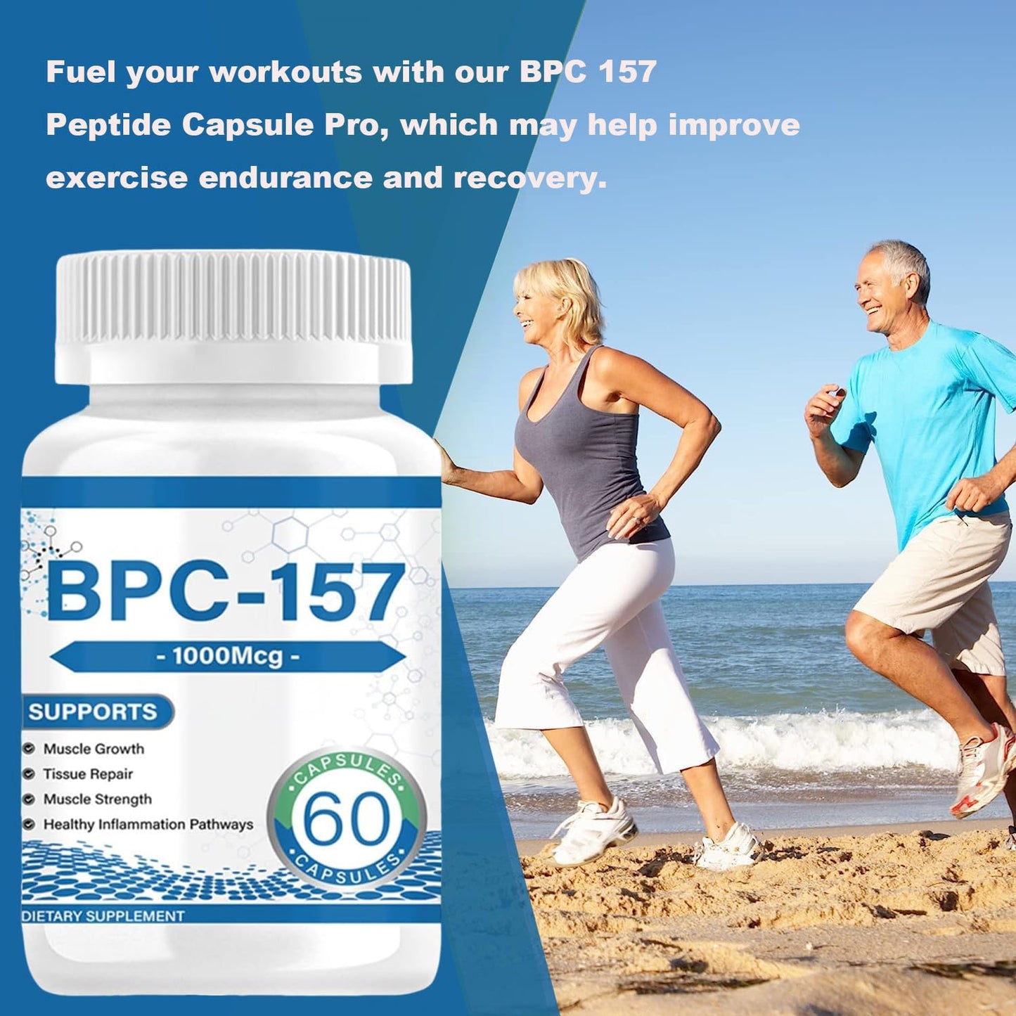 BPC-157 Supports Joint Health And Enhances Muscle Building 60 Capsules - 1000 Mcg