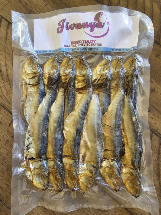 Jivanya Dried Tuyo/Tuloy - Sardine - 200 grams - 7.06 oz