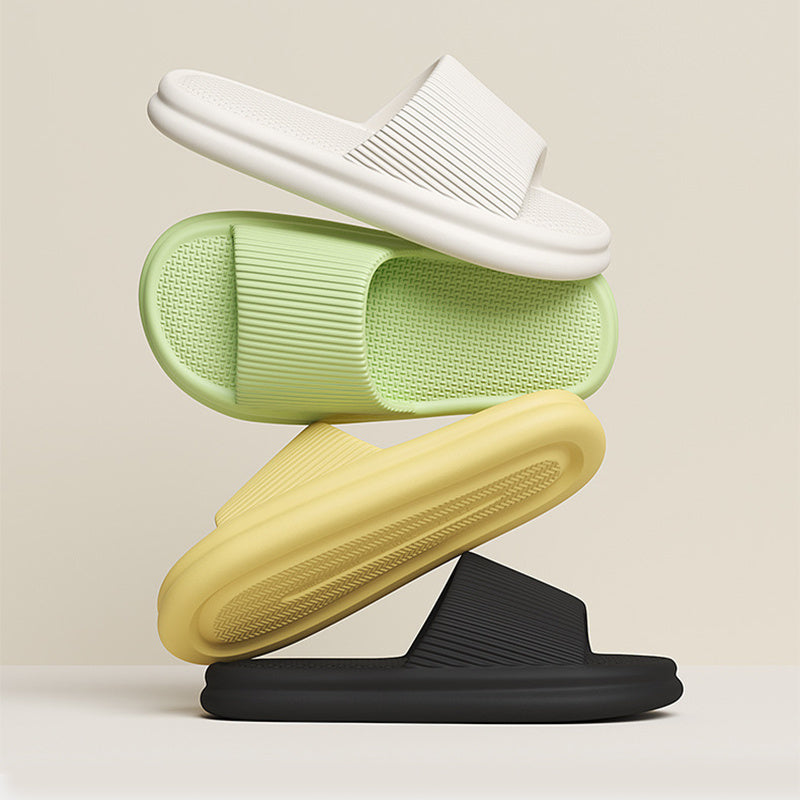 Spring Color Slippers For Women Men Soft Anti-slip Floor Bathroom Slippers Solid House Shoes