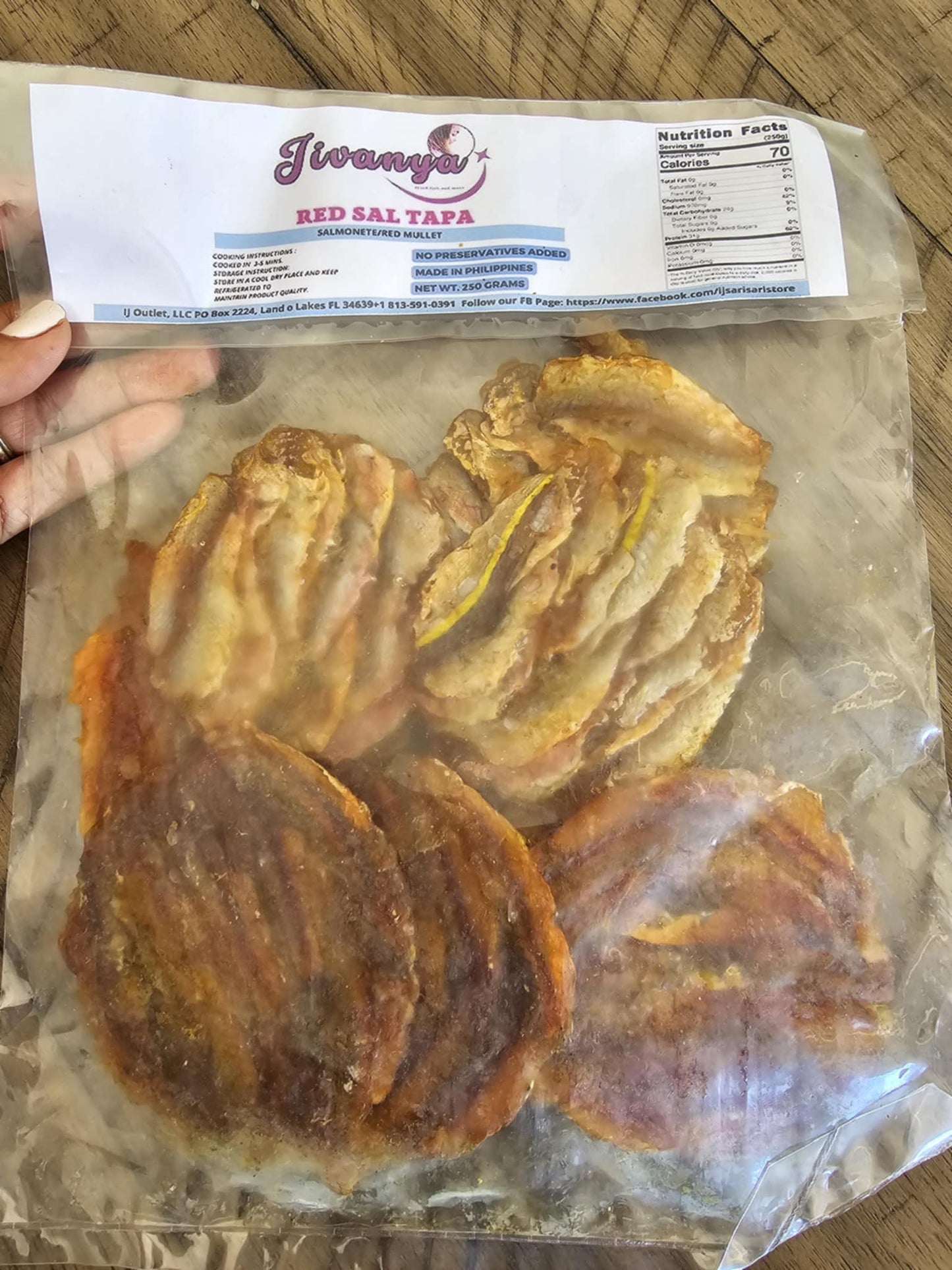 Jivanya Dried Red Sal Tapa - 250 grams - 8.8 oz