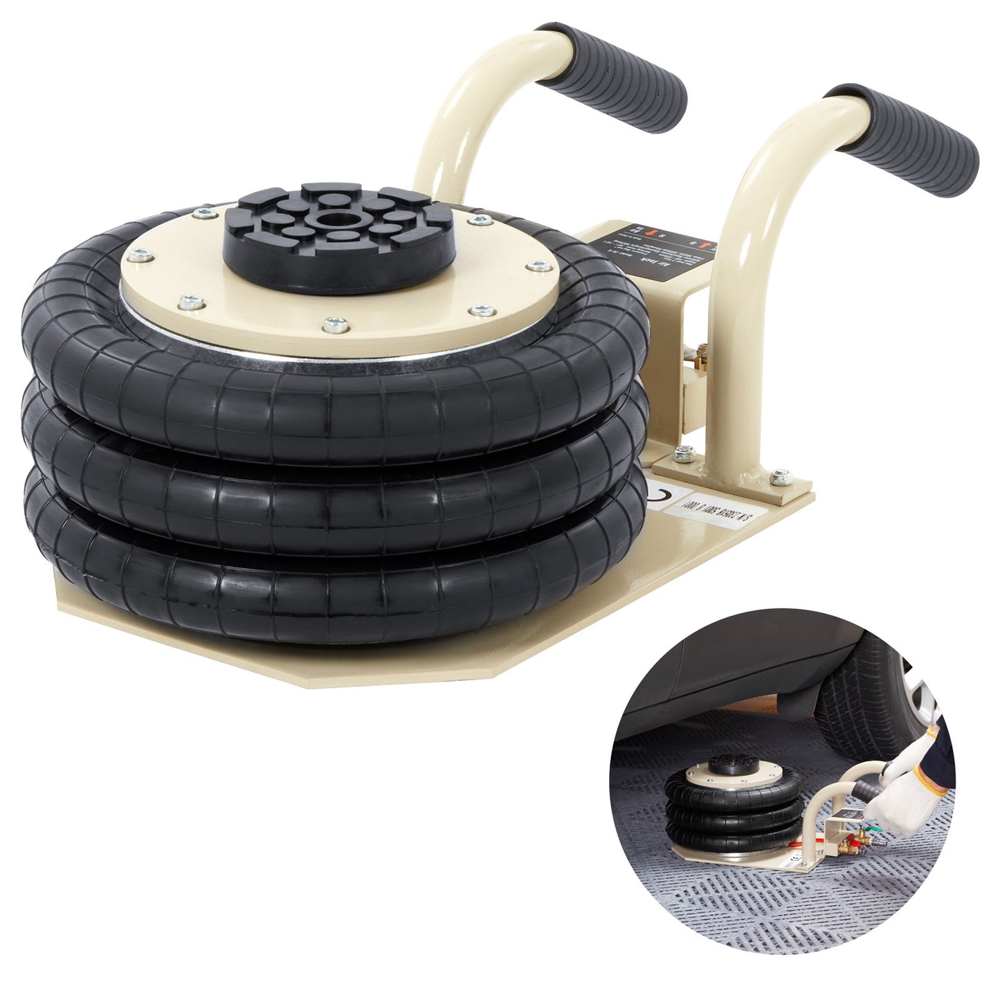 VEVOR Triple Bag Air Jack 3 Ton 6600 Lbs Pneumatic Jack For Car SUV Lifting
