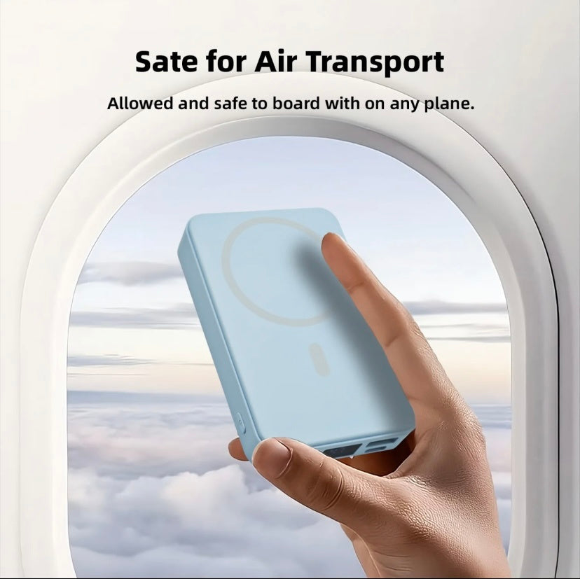 Magnetic Powerbank for Portable Wireless FastCharger 10000mAh Type - C Cable