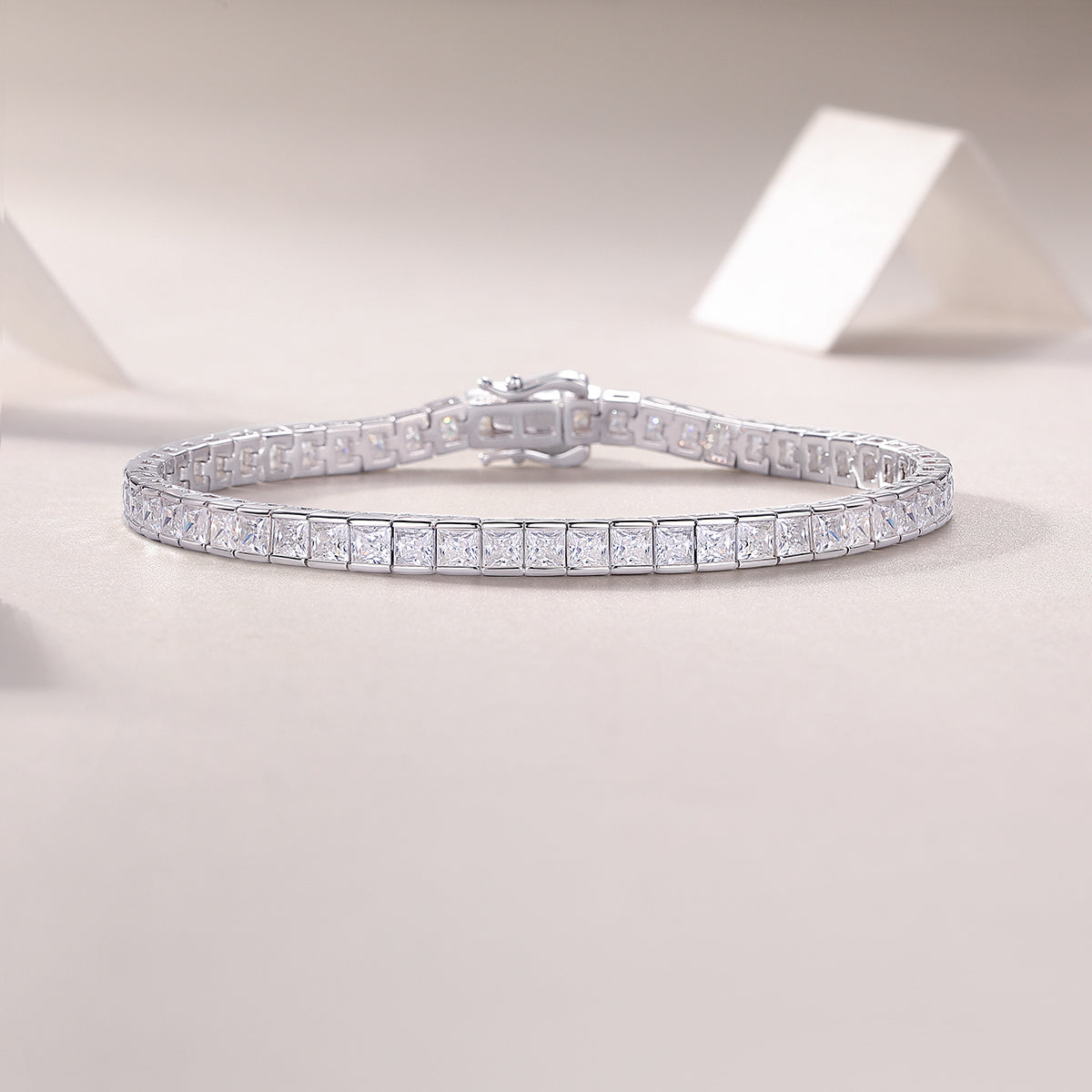 Time Tunnel Luxury Fashion Moissanite Diamond S925 Silver Bracelet Comparable To Natural Diamonds