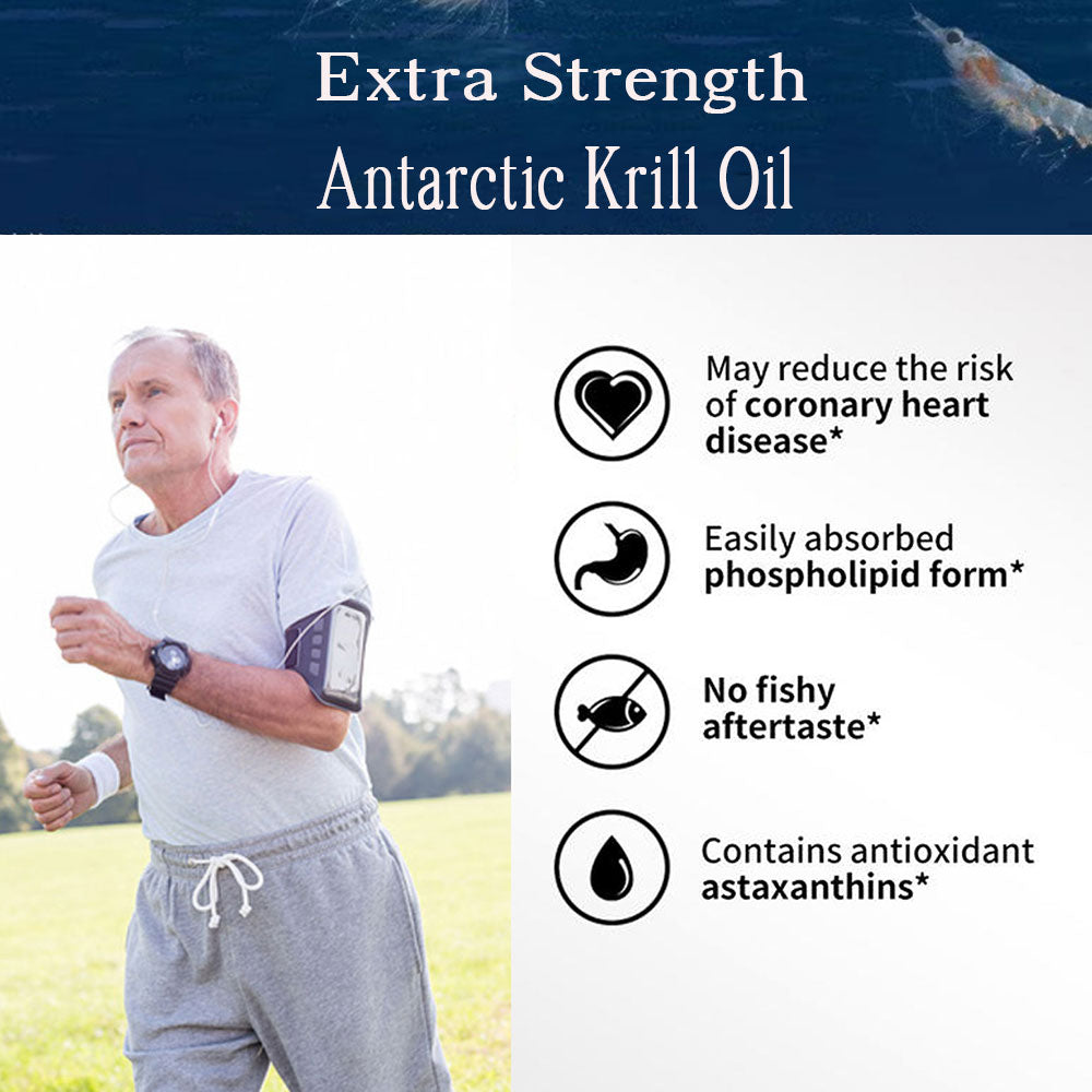 Dr Robin Super Krill Oil Softgels 60 Capsules Rich In Omega 3 EPA And DHAPhospholipids And Astaxanthin High Concentration For Men And Women